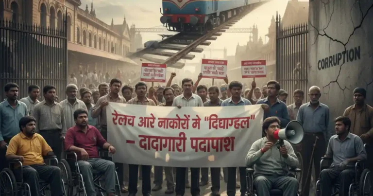रेलवे और नौकरियों में दिव्यांगों से 'महाछल' – पुलिस की दादागिरी और फर्जीवाड़े का पर्दाफाश