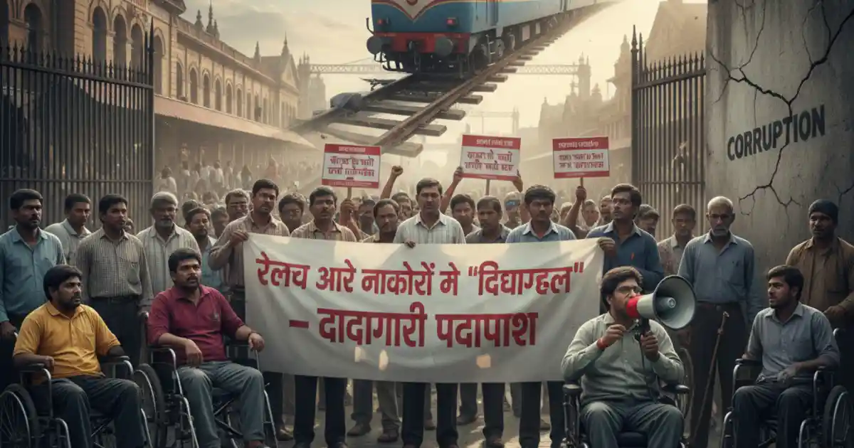 रेलवे और नौकरियों में दिव्यांगों से 'महाछल' – पुलिस की दादागिरी और फर्जीवाड़े का पर्दाफाश