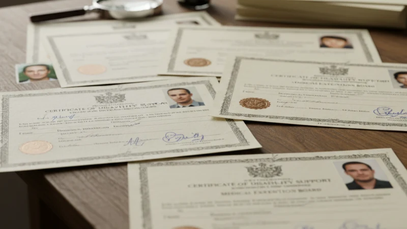 Fake Disability Certificate Scam