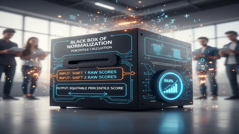 The Black Box of Normalization and Percentile Calculation: While the NTA explains the need for percentile scores to equitably compare performances across different shifts (as question difficulty can vary), the exact algorithm remains opaque. Students are left with trust-based acceptance of a complex statistical output.